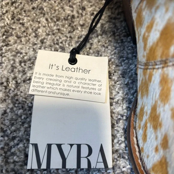 Myra Bag cowhide Western Ankle Boots - Picture 3 of 3
